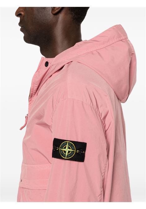 giacca 4100052 light compact touch poly-tc uomo rosa STONE ISLAND | L1S15 4100052 S0042V008G